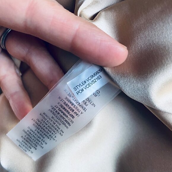 Vince Camuto Pink Fuschia Nude Floral Embroidered Lace Sleeveless Dress 0 - Picture 6 of 15